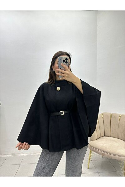 GİMSEY Gold Düğme Kemerli Panço