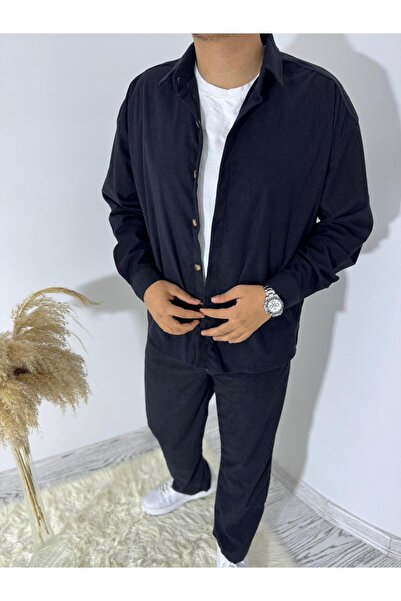 LA BOUM KADİFE GÖMLEK PANTALON İKİLİ TAKIM - RAHAT KESİM