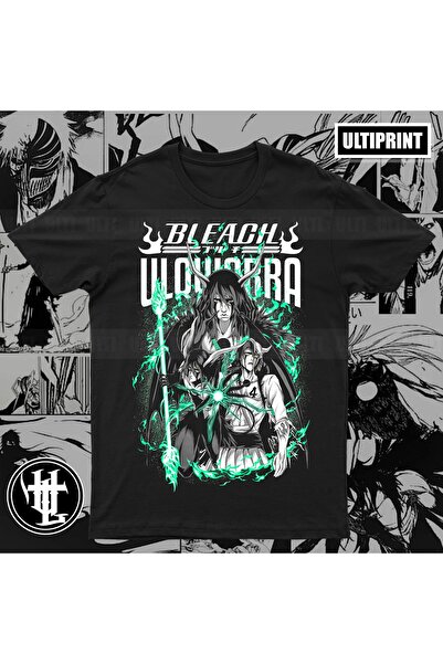 FG KONNİCHİWA Bleach Anime Printed Unisex Black T-Shirt Ichigo Kurosaki Yhwach Tenjirō Kirinji Misato Ochi