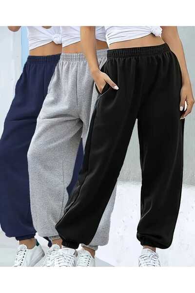 BERYY MODA ΣΕΤ ΤΡΙΩΝ ΤΕΜΑΧΙΩΝ ΧΕΙΜΕΡΙΝΟ ΓΥΝΑΙΚΕΙΟ ΜΑΥΡΟ ΝΑΥΤΙΚΟ ΓΚΡΙ ΠΑΝΤΕΛΟΝ...