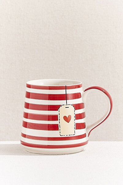 Paşabahçe Heart Tag Seramik Kupa Seti 2'li