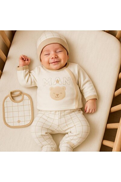 BYS BABY FASHION 100% Cotton Newborn Baby Boy 10-Piece Hospital Release Bodys...