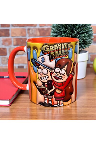 mug shop Mysterious Town Dipper & Mabel Design Mug, Quality Porcelain Mug Cup with Gift Packaging