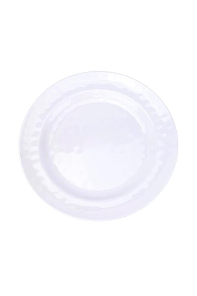 Generic MELAMINE HAMMERED FINISH DINNER PLATE WHITE 28CM- ESMA APPROVED (MCP-...