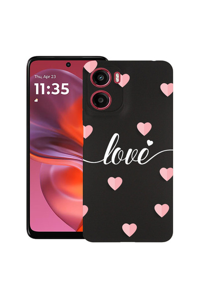 bestcase Carcasă ultra subțire TPU pentru Motorola Moto G06, Inimi zburătoare...