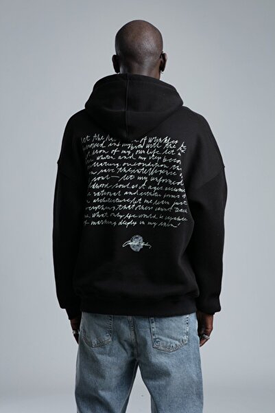 catchjeansro Script Back Hoodie