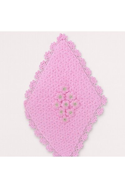 devigo منشفة حمام محبوكة يدويًا من 3 قطع - مصنوعة يدويًا بنسبة 100%، طبيعية، وردية اللون تدوم طويلاً