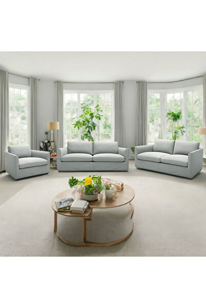 micasa 6-Seater Elegant and Modern Design Polyester Sofa Set