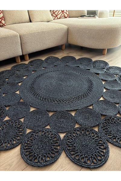 MaVaux Marguerite Trikot Papatya Model Kilim Bambu Kırçıllı Lacivert