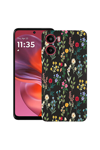 bestcase Carcasă ultra subțire TPU pentru Motorola Moto G06, flori de primăva...