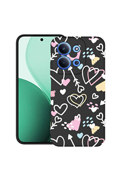 bestcase Carcasă ultra subțire TPU pentru Xiaomi Redmi 15C 5G (173mm), cu design simboluri de dragoste, 2100002 B 764