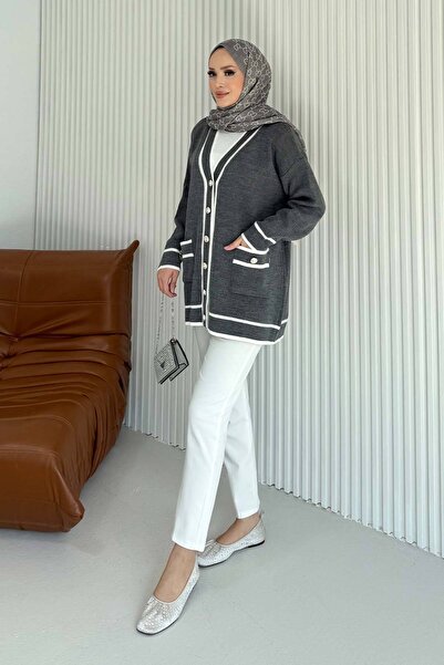 Melike Tatar Πλεκτό Ζακέτα με κουμπιά 70-1703