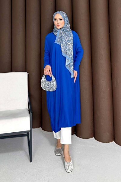 Melike Tatar Μακρύ πλεκτό τουνίκ 70-2096