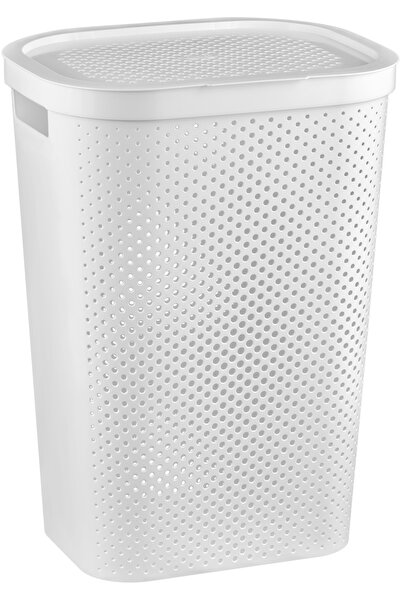 CURVER Laundry storage basket 60L, Infinity, white