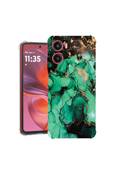 bestcase Carcasă antișoc pentru Motorola Moto G06, marmură închisă, 2078499 A...