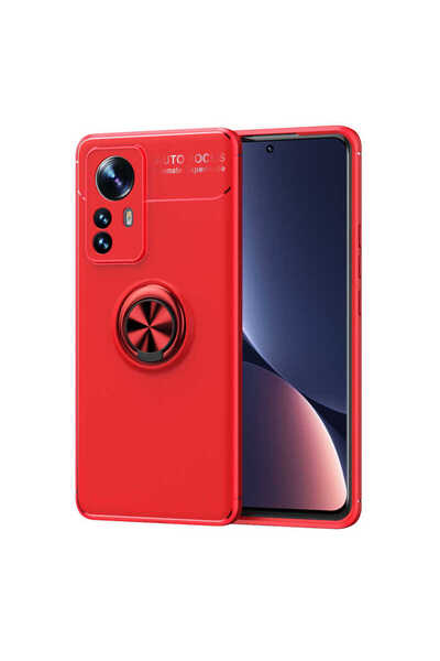 No7tech غطاء حماية سيليكون من جوي كريتيف لهاتف مي 12 برو - أحمر