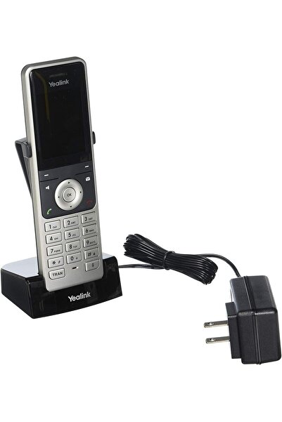 Yealink W56H Wireless HD DECT Expansion Handset for Cordless VoIP Phone and Device, Black/Grey