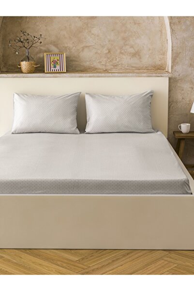 homewell 100% Natural Anatolian Cotton Hypoallergenic Poplin Fabric Single Duvet Cover Set 160X220 – Gray