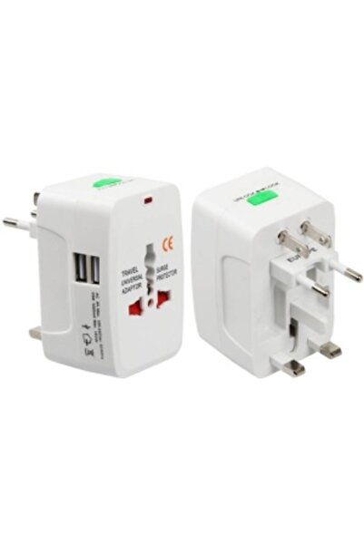KATHODE Universal EU\UK\US Plug Charger Adapter with 2 USB Ports