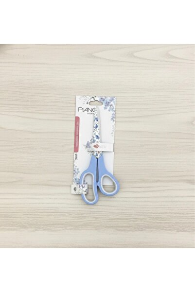 aybaş kağıtçılık 1St Quality 20 cm Scissors, Patterned Office Scissors, Stainless Steel Scissors Light Blue (1 Piece)
