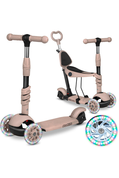 Ricokids Todi three-wheeled scooter - beige