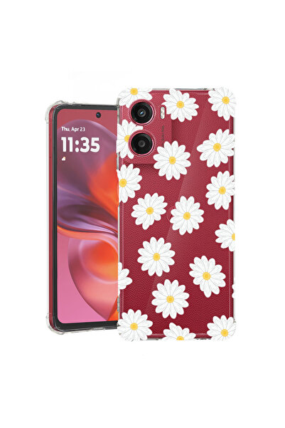 bestcase Carcasă antișoc pentru Motorola Moto G06, Happy Flowers Daisy, 2078499 AS 513
