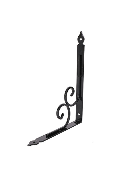 Lawazim Butterfly Shelf Bracket 240x290mm - Heavy Duty Wall Mount L Support - Black