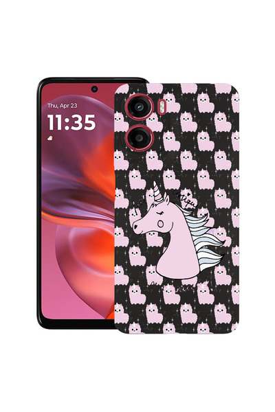 bestcase Carcasă ultra subțire TPU pentru Motorola Moto G06, Unicorn - I Feel...