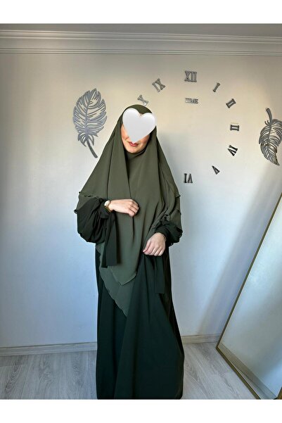 Yüsra Collection Σετ φόρεμα και μακρύ σουφλέ Liza 2 τεμαχίων