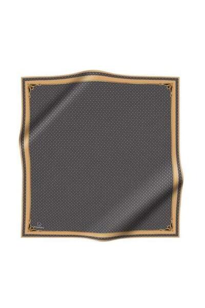 Vissona Μεταξωτό μαντήλι Tivil 60960 - 0031 - 0003 Μοτίβο μονόγραμμα με ινδικό χρώμα