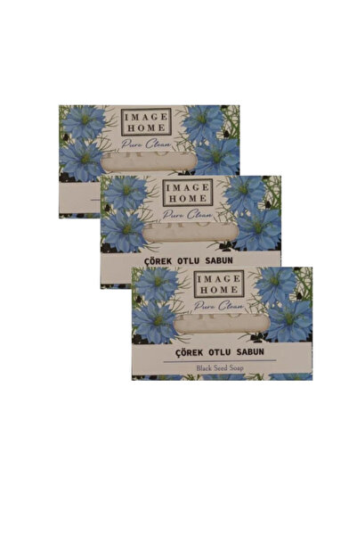 KMS HOME Image Home Black Seed Soap Pure Clean 100 Gr X 3 Pieces