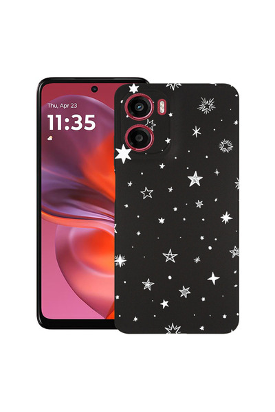 bestcase Carcasă ultra subțire TPU pentru Motorola Moto G06, Stele, 2082906 B...