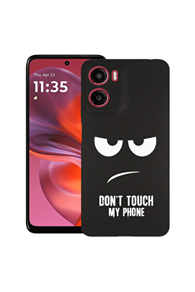 bestcase Θήκη TPU εξαιρετικά λεπτή για Motorola Moto G06, Μην αγγίζετε το τηλ...