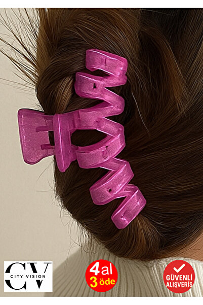 cityvision Silvery Lavender Color Zigzag Model Latch Buckle 11 cm - Stylish a...