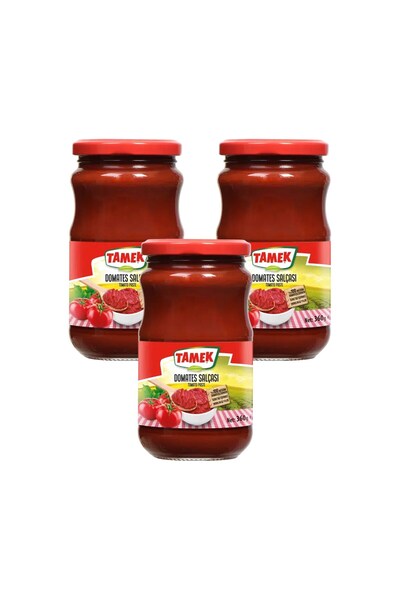 TAMEK Domates Salçası 360 gr Cam x 3 Adet