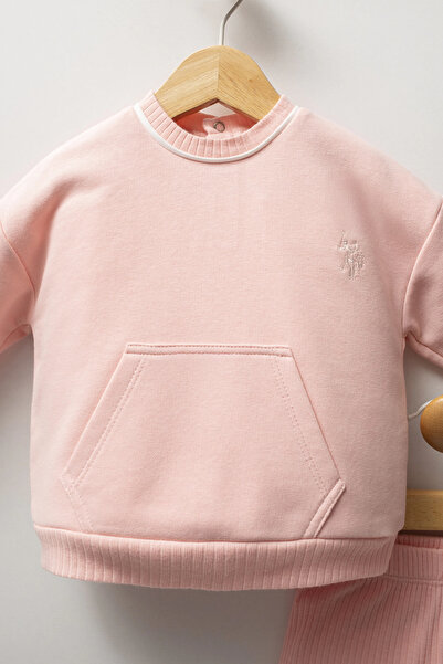 U.S. Polo Assn. U.S.Polo Assn Baby Girl 2-Piece Set - Light Pink