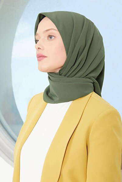 Levidor Μεταξωτό κασκόλ Χακί Μενάντα