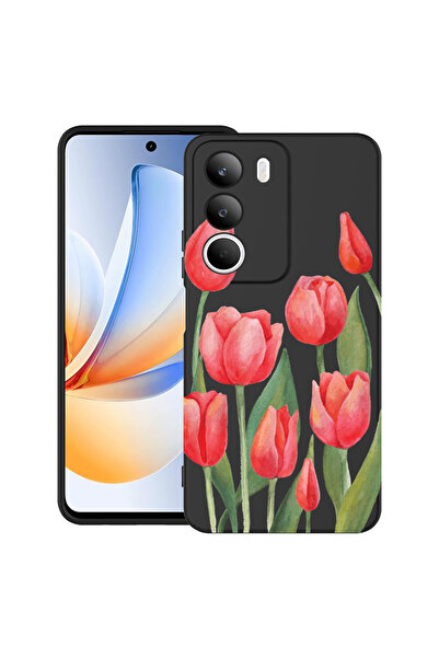 bestcase Carcasă ultrasubțire TPU pentru Realme C71, Lalele roșii, 2071154 B 633
