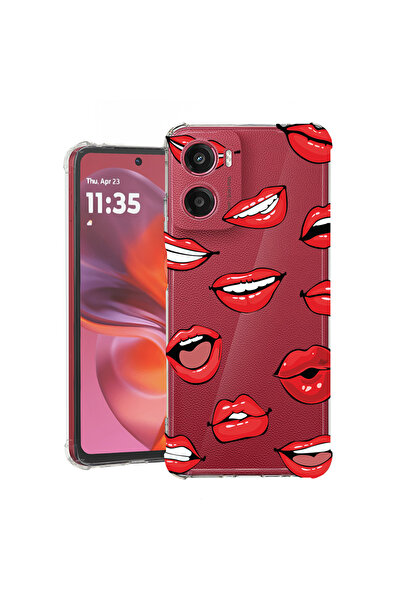 bestcase Carcasă antișoc pentru Motorola Moto G06, model buze - sărut, 207849...