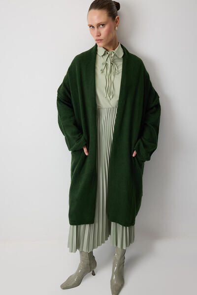 Touché Privé Ο oversized ΠΛΕΚΤΟΣ ΖΑΚΕΤΑ ΜΕ ΤΣΕΠΕΣ