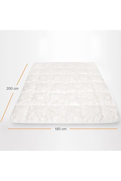 Pernador Duvet with 15% goose down and feather, 180x200 cm, White with silver roses