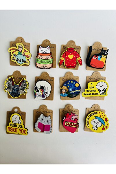 Fynbos 3 Adet Sevimli Fun Rozet Seti (Rastegele Gönderim)