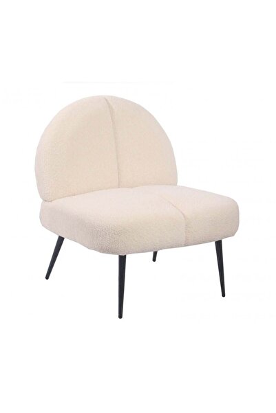 Danube Home Niva Boucle Fabric Accent Chair - Cream - Stylish 1-Seater with 2-Year Warranty - Modern Seating