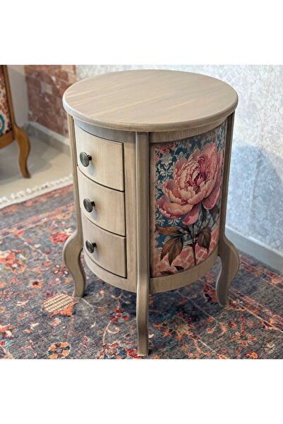 ATÖLYE HENNA KOMODİN,AHŞAP KOMODİN