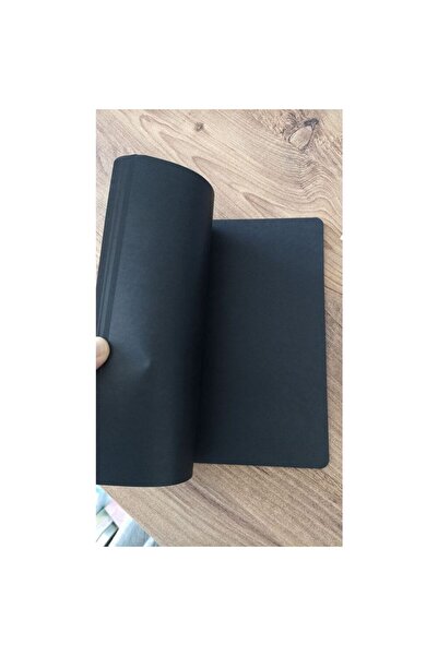 İthal 1Pcs Black Page Notebook