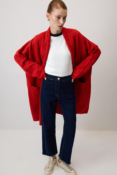 Touché Privé Oversize Knit Cardigan with Pockets