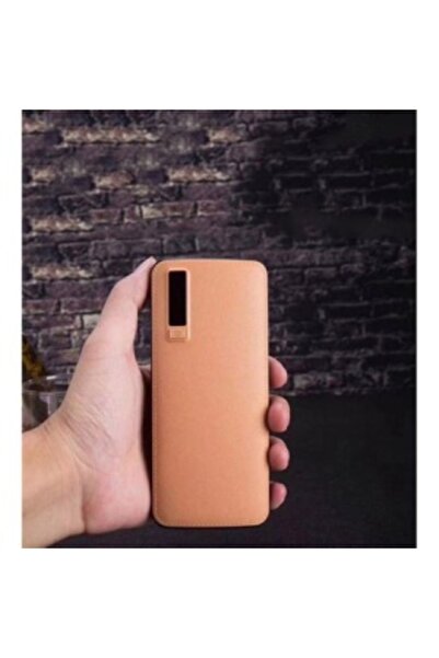 OEMN Professional external battery, 30000 mAh, Fast Charging, Powerbank eco-leather, brown