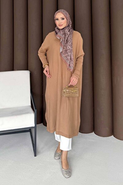 Melike Tatar Μακρύ πλεκτό τουνίκ 70-2096