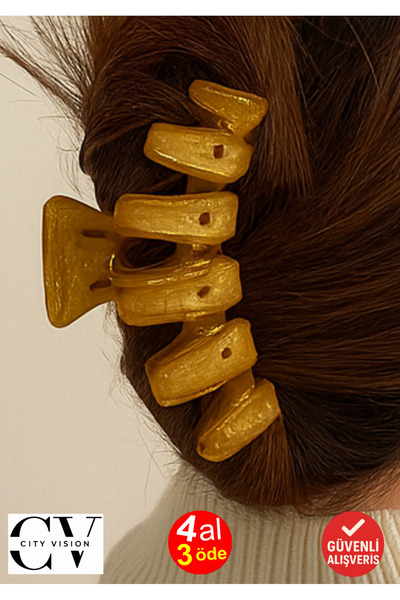 cityvision Silvery Mustard Color Zigzag Model Latch Buckle 11 cm - Stylish an...