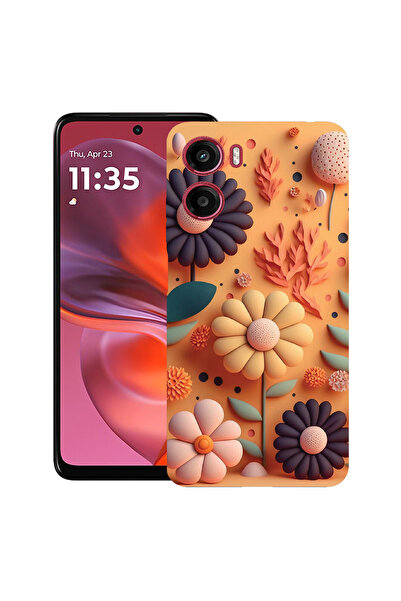 bestcase Carcasă ultra subțire TPU pentru Motorola Moto G06, Happy Flowers, 2082906 B 1149